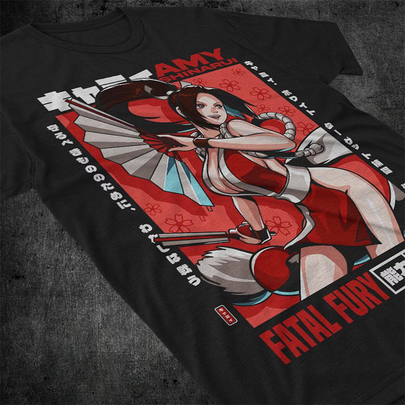 Fatal Fury KOF Mai Shiranui Gaming Shirt Fatal Fury KOF Mai Shiranui Gaming Shirt