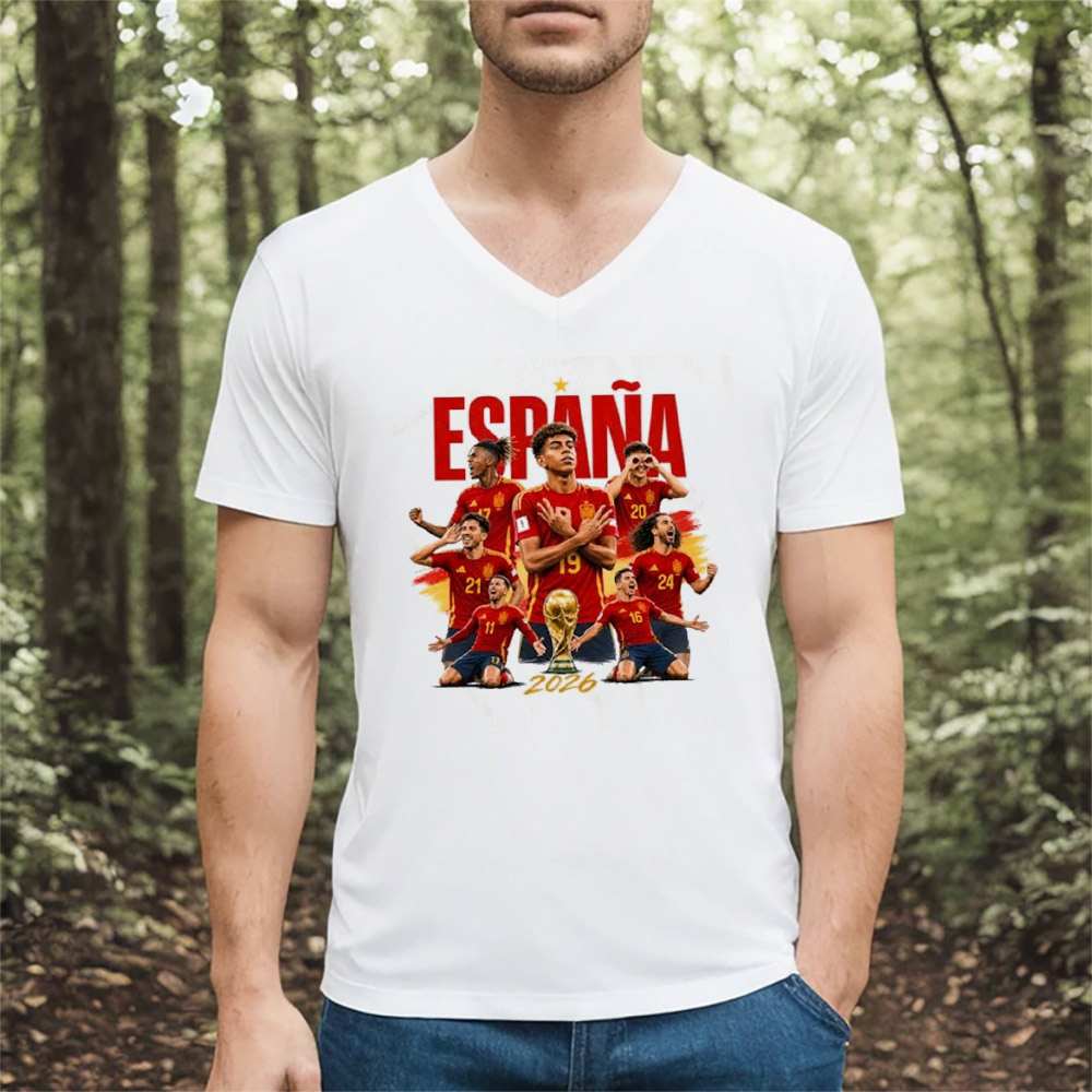 Football Espana Spain World Cup 2026 Champions Shirt Football Espana Spain World Cup 2026 Champions Shirt