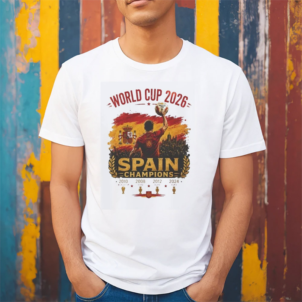 World Cup 2026 Champions Spain Shirt Graphic