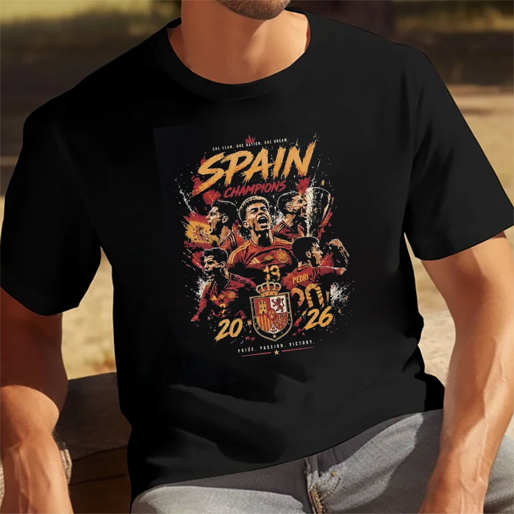 World Cup Spain Champions 2026 Graphic Shirt Celebration
