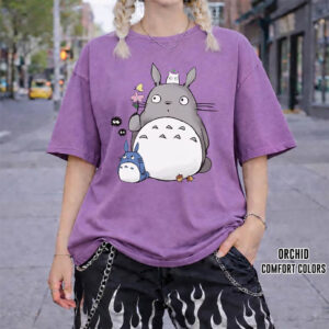 Cute My Neighbor Totoro, Studio Ghibli Characters Comfort Colors Shirt 3