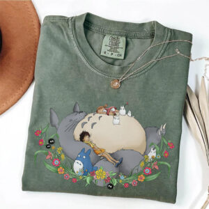 Studio Ghibli My Neighbor Totoro Sleeping Scene Comfort Colors Shirt