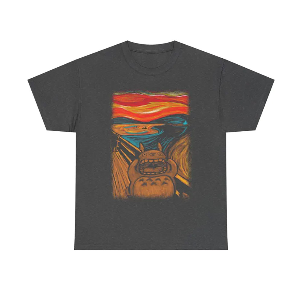 Totoro The Scream Parody Studio Ghibli Characters Tee Totoro The Scream Parody Studio Ghibli Characters Tee
