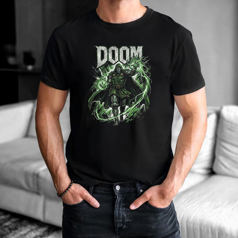Victor Von Doom Doctor Doom Avengers Doomsday T-shirt Mockup on Man