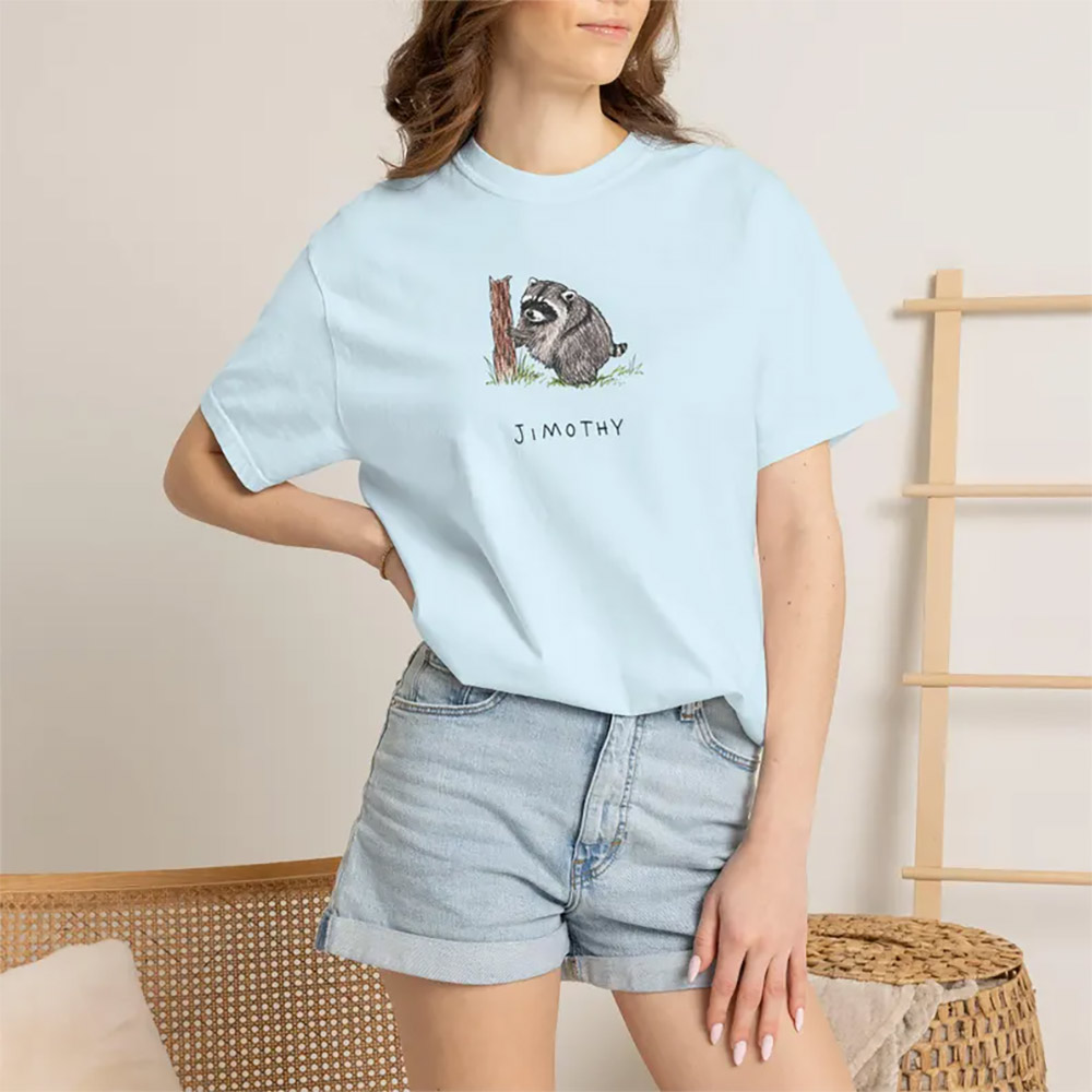 Cute Short King Jimothy Raccoon Viral Comfort Colors Shirt
