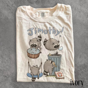 Cute Trash Panda Jimothy Raccoon Comfort Colors Shirt