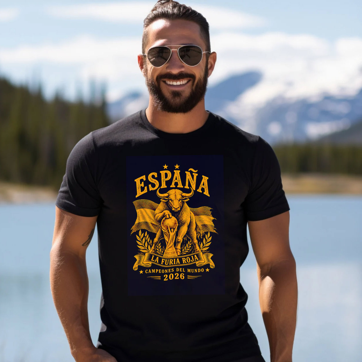 España La Furia Roja, España Campeones Del Mundo 2026 Shirt