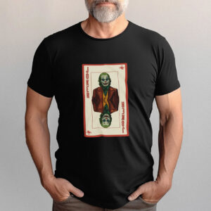 Joaquin Phoenix Joker Card Vintage Style Tee 3