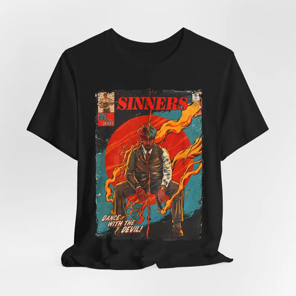 Dance With The Devil Retro Sinners Movie Comic Style Shirt Dance With The Devil Retro Sinners Movie Comic Style Shirt