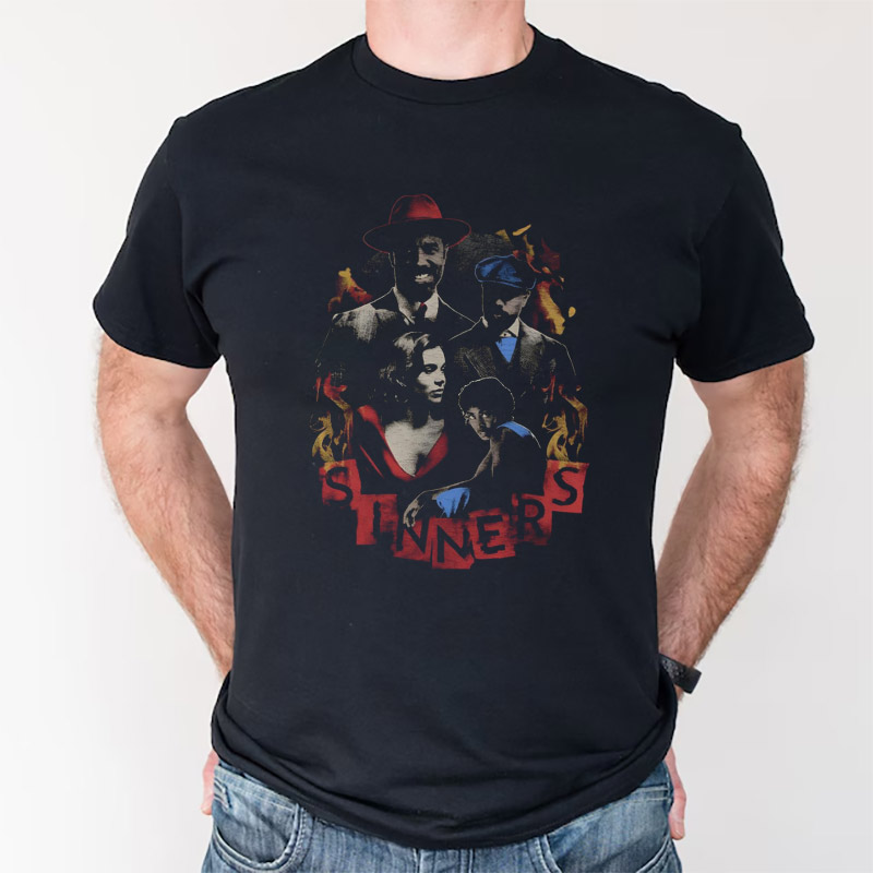 Michael B. Jordan Sinners Horror Film Comfort Colors Shirt Michael B. Jordan Sinners Horror Film Comfort Colors Shirt
