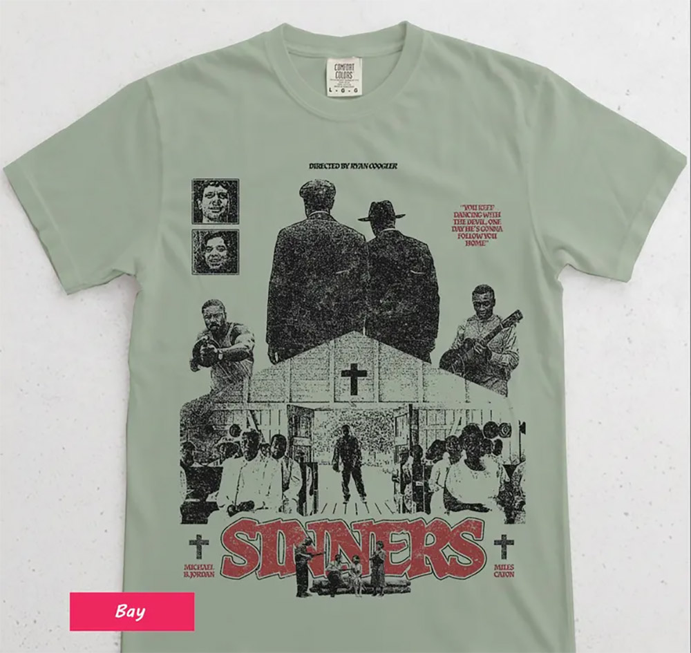 Retro Dark Horror Film Sinners Comfort Colors Shirt Retro Dark Horror Film Sinners Comfort Colors Shirt