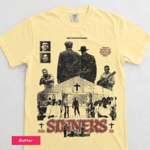 Retro Dark Horror Film Sinners Comfort Colors Shirt 2