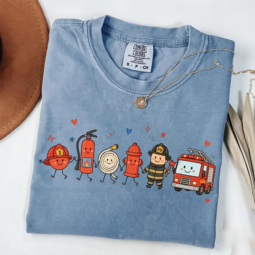 Cute Future Firefighter Comfort Colors Shirt Cute Future Firefighter Comfort Colors Shirt