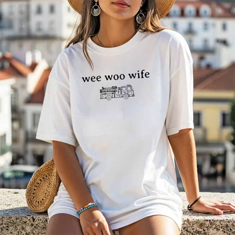 Wee Woo Wife Funny Firefighter Wife Gifts Comfort Colors Shirt Wee Woo Wife Funny Firefighter Wife Gifts Comfort Colors Shirt