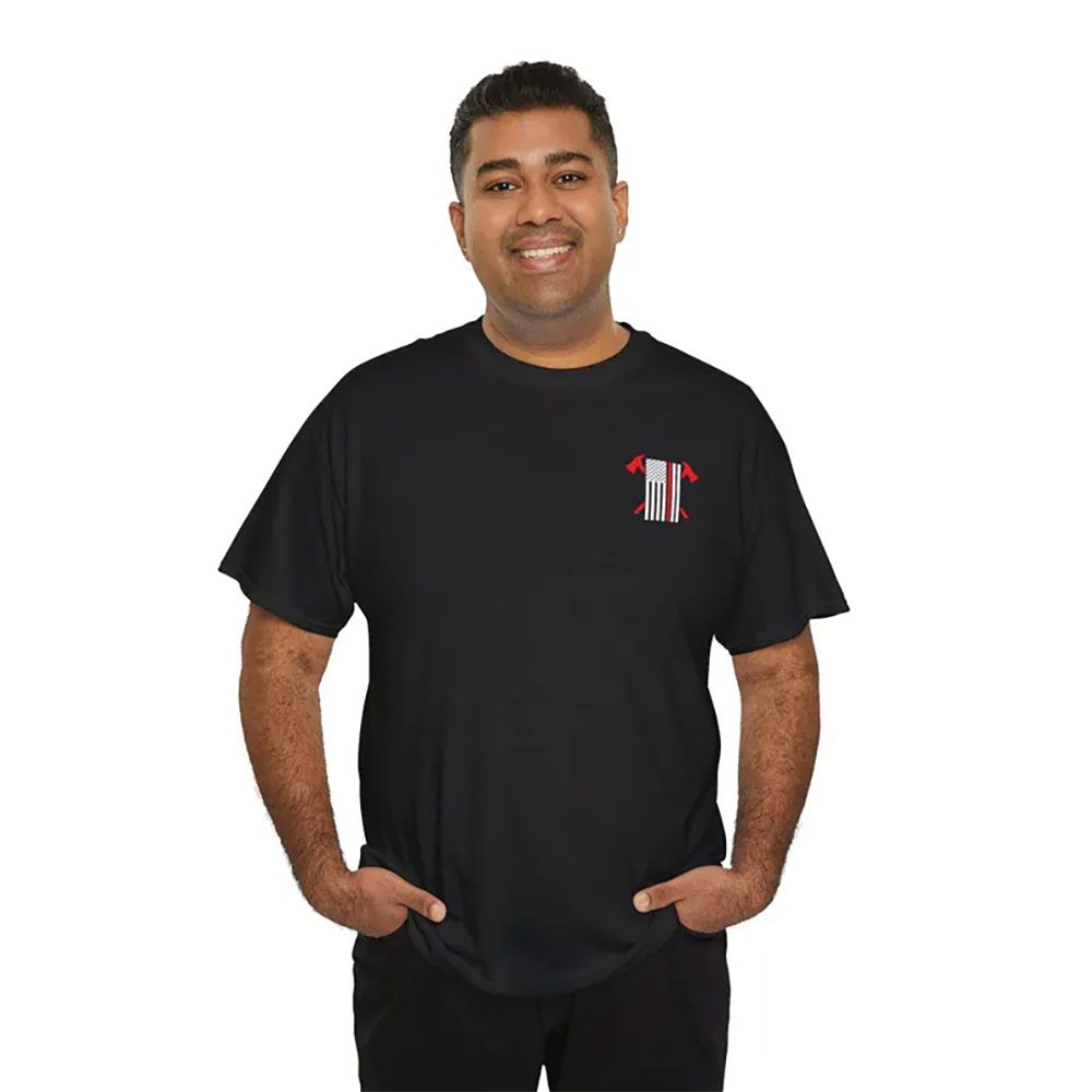 With a Great Mustache Comes Great Responsibility Funny American Firefighter Shirt With a Great Mustache Comes Great Responsibility Funny American Firefighter Shirt