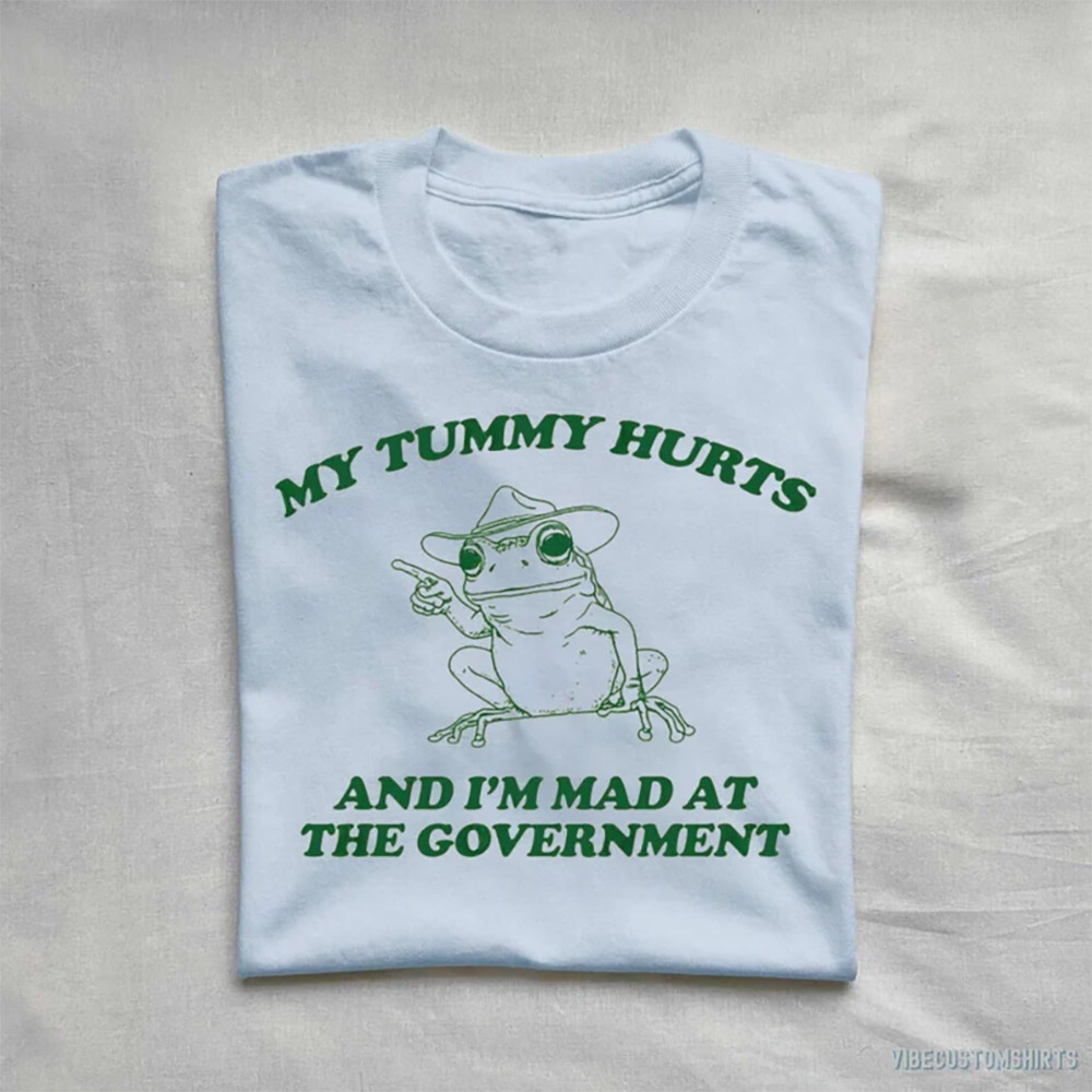 My Tummy Hurts Funny Frog Meme Shirt My Tummy Hurts Funny Frog Meme Shirt