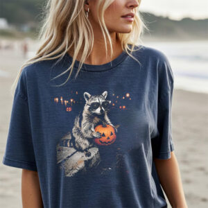 Sunglasses Raccoon Trick R Treat Halloween Comfort Colors Shirt