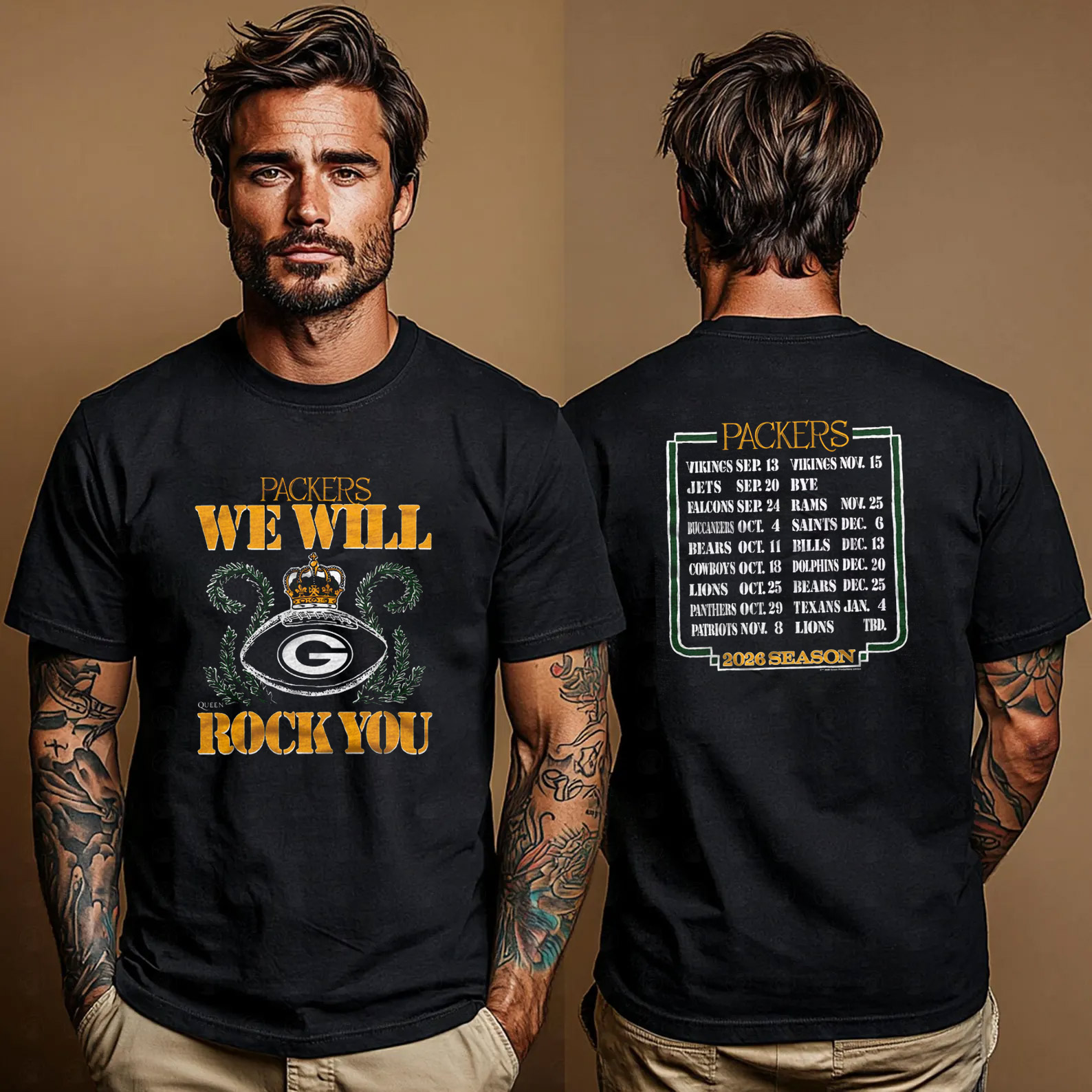 Green Bay Packers 2026 Season NFL Dates Shirt Green Bay Packers 2026 Season NFL Dates Shirt
