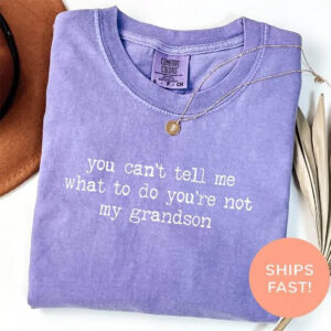 You’re Not My Grandson Funny Grandparents Day Gifts Comfort Colors Shirt