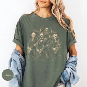 Rock Band Founding Fathers America 250 Patriotic Comfort Colors Shirt