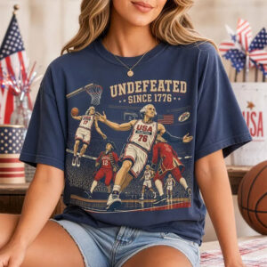 Undefeated Since 1776 Funny Founding Fathers America 250 Comfort Colors Shirt