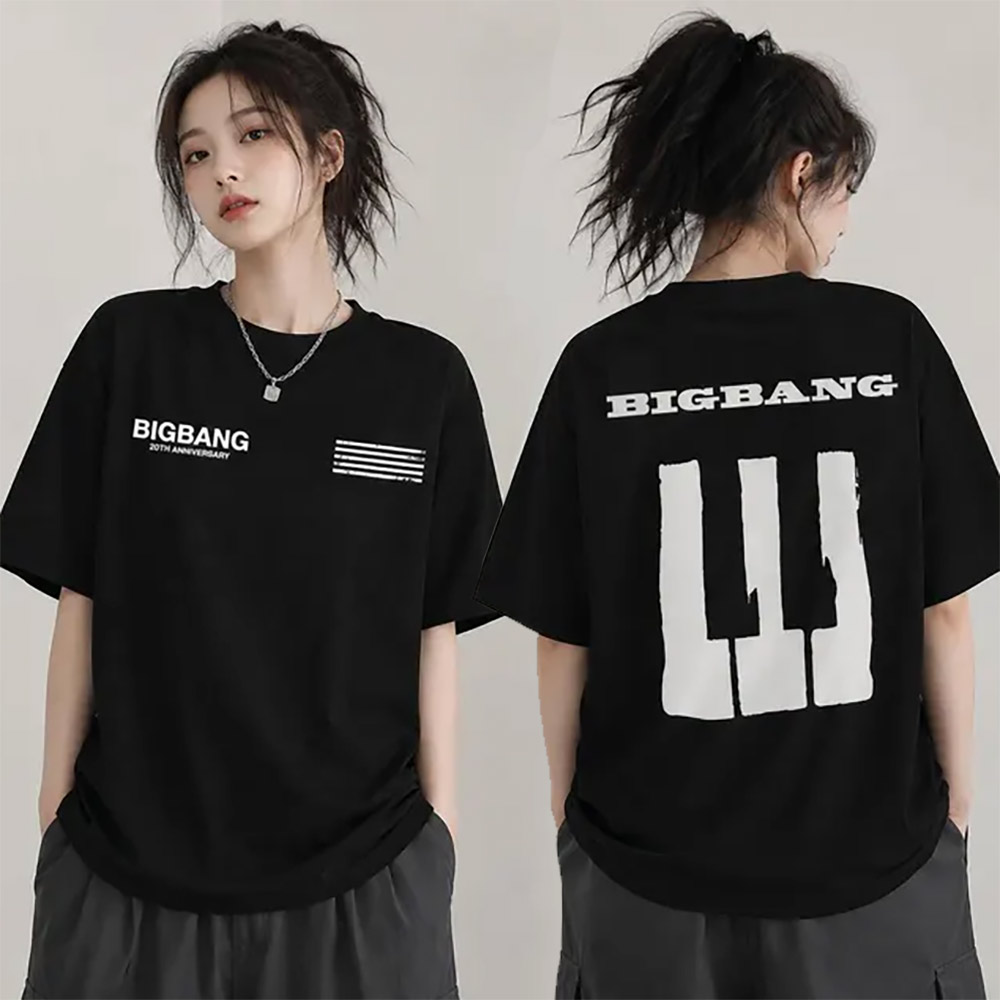 2026 BIGBANG 20 Tour Shirt mockup front and back