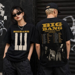 2026 BIGBANG World Tour Dates 2-sided Shirt