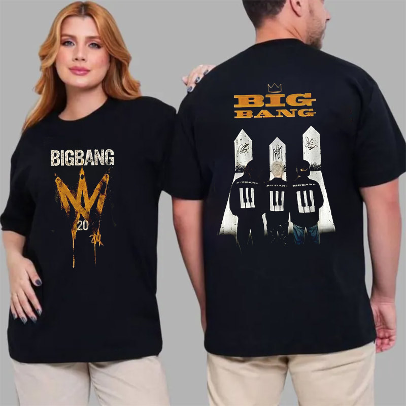 K-Pop Crown BIGBANG 20th Anniversary Signatures Shirt K-Pop Crown BIGBANG 20th Anniversary Signatures Shirt