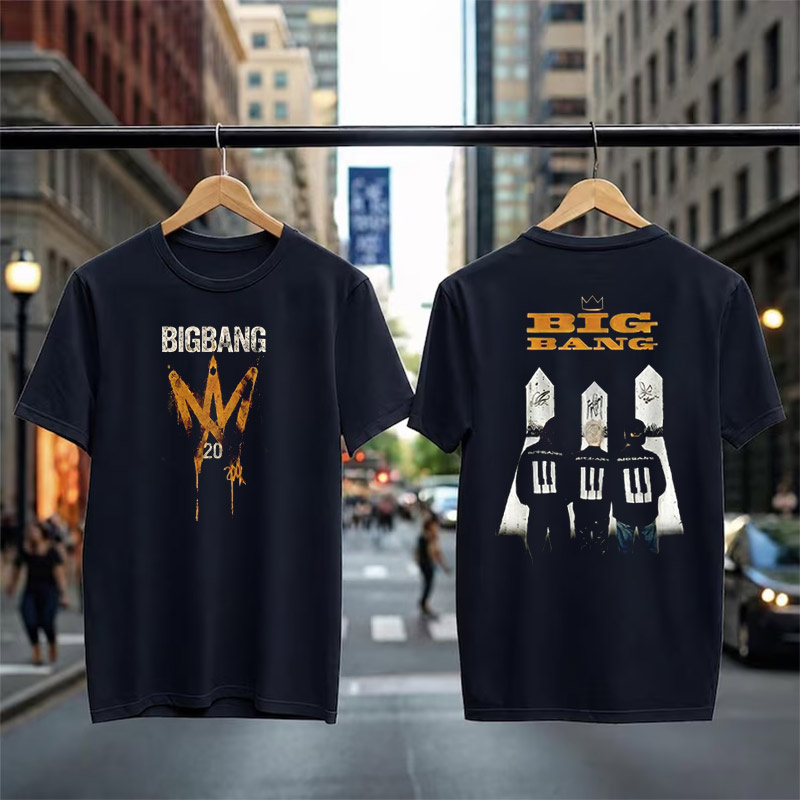K-Pop Crown BIGBANG 20th Anniversary Signatures Shirt K-Pop Crown BIGBANG 20th Anniversary Signatures Shirt
