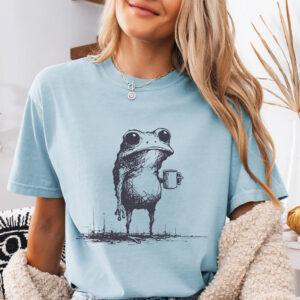 Morning Sad Frog Meme Comfort Colors Shirt 3